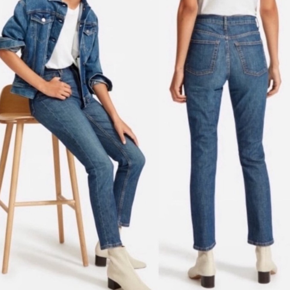 EVERLANE High Waist Straight Jeans